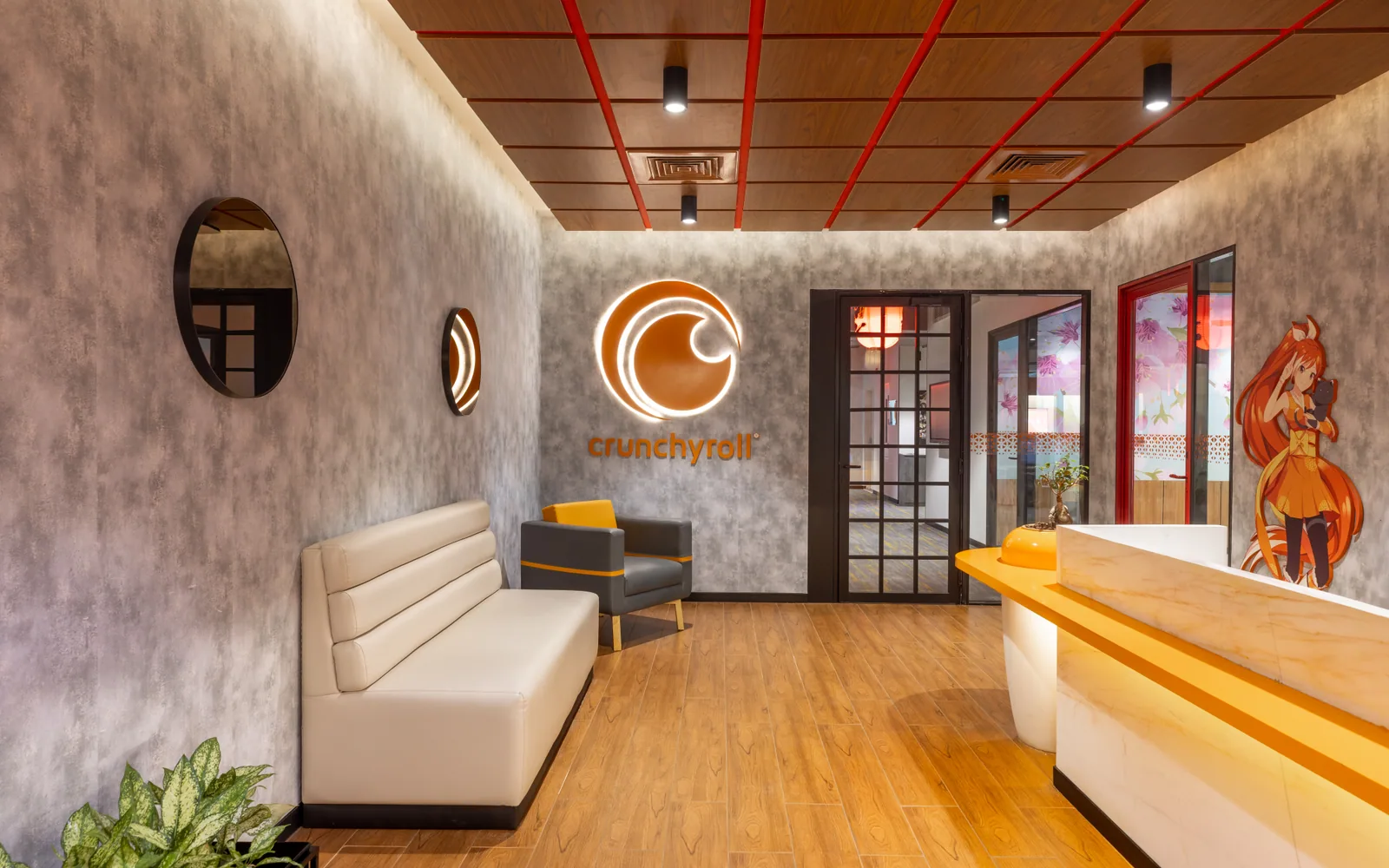 Crunchyroll India Office — 20,000 sq.ft corporate office interior, Hyderabad, by Pencil Sketch Design Studio