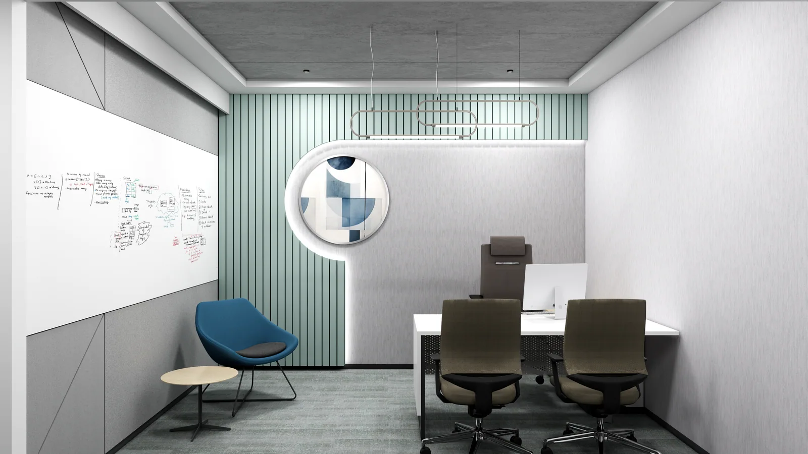 Infoservices Digitech India — Hyderabad corporate office interior by Pencil Sketch Design Studio — view 3