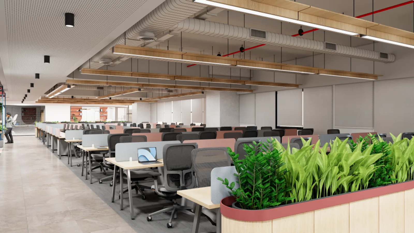 Innovan Technologies — Hyderabad corporate office interior by Pencil Sketch Design Studio — view 2
