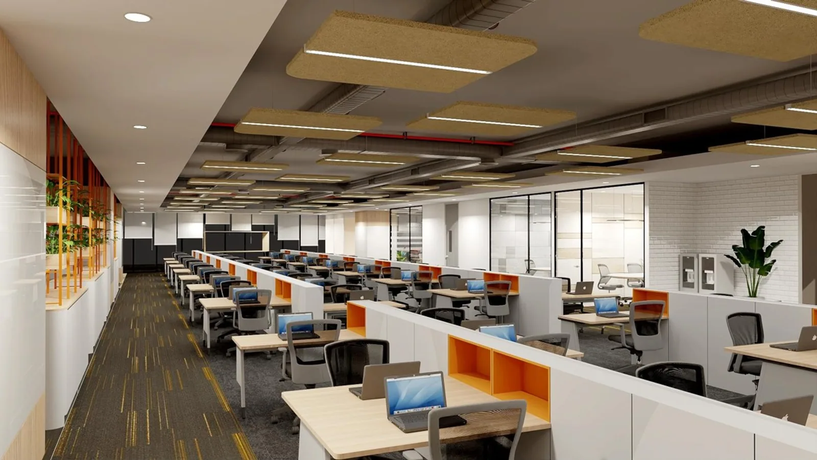 Monocept Consulting — Hyderabad corporate office interior by Pencil Sketch Design Studio — view 2