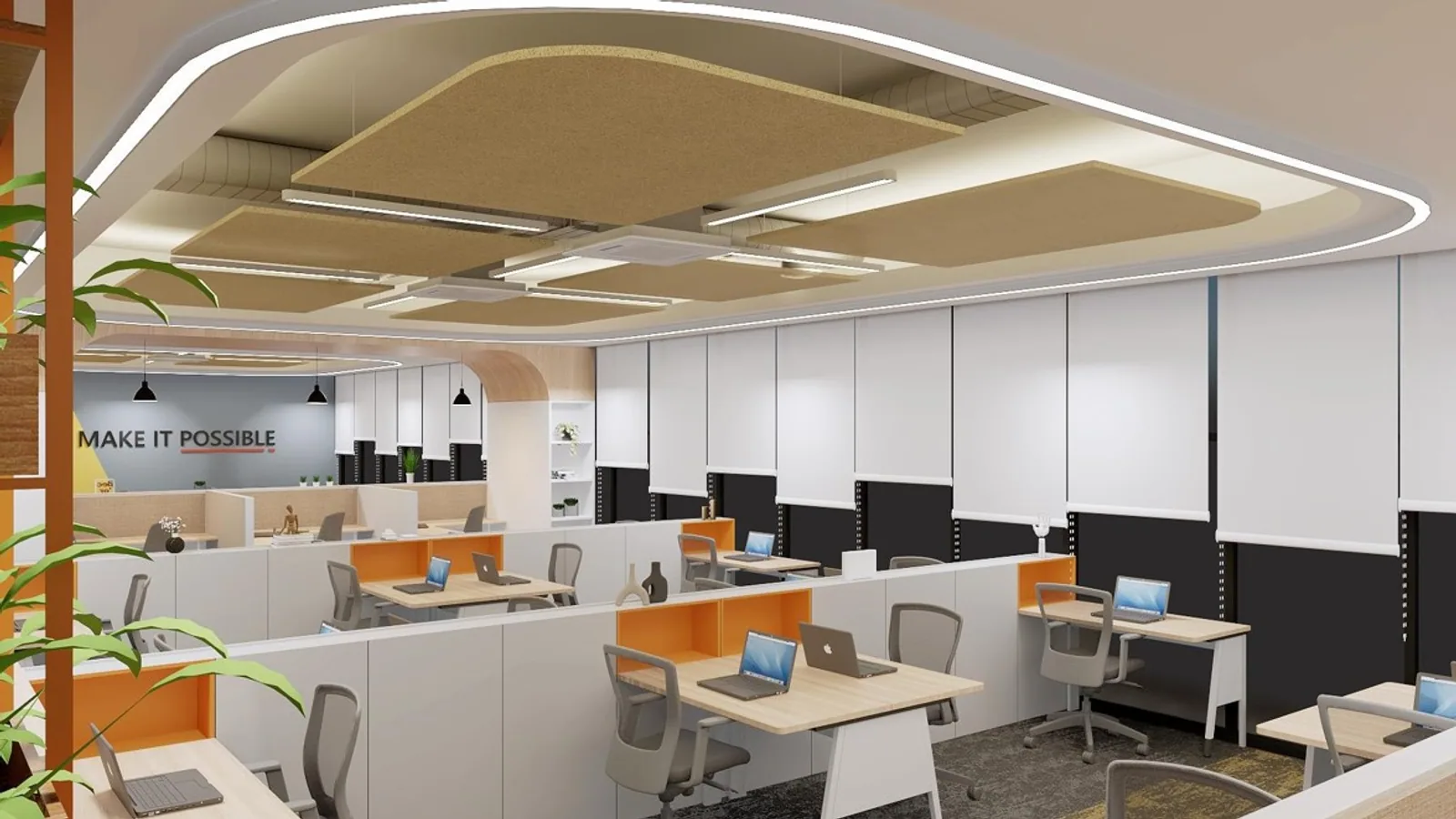Monocept Consulting — Hyderabad corporate office interior by Pencil Sketch Design Studio — view 3